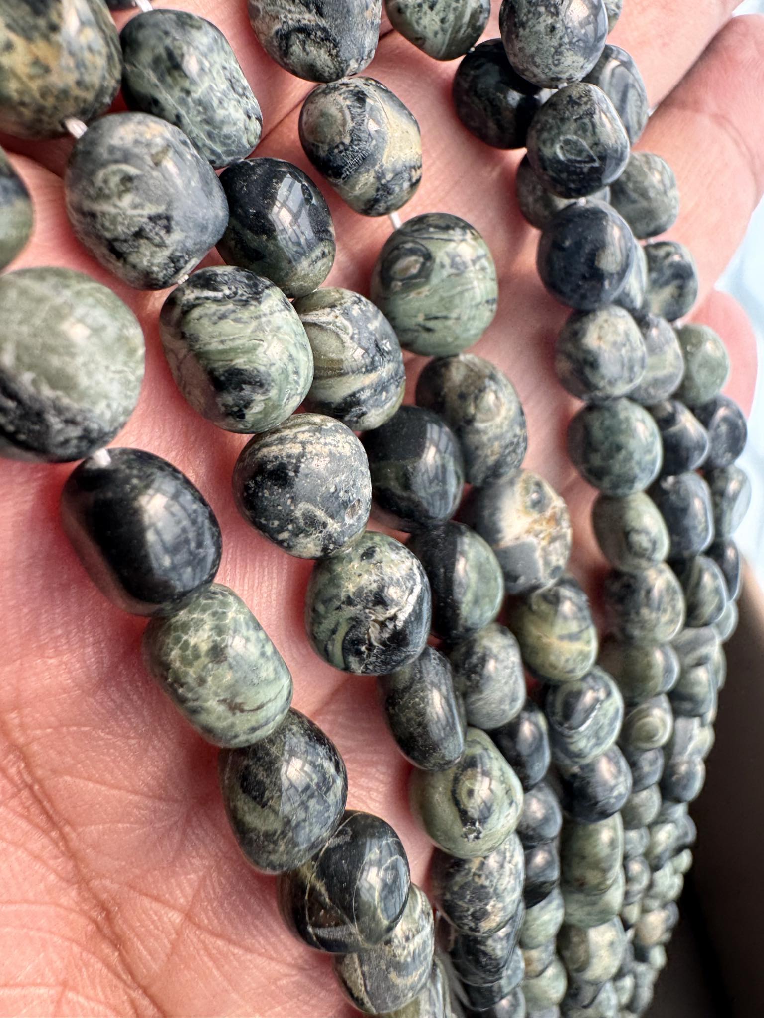 Mega Sale - 100% Genuine Exclusive Kambaba Jasper Beads Strand Mega Sale - 100% Genuine Exclusive Kambaba Jasper Beads Strand