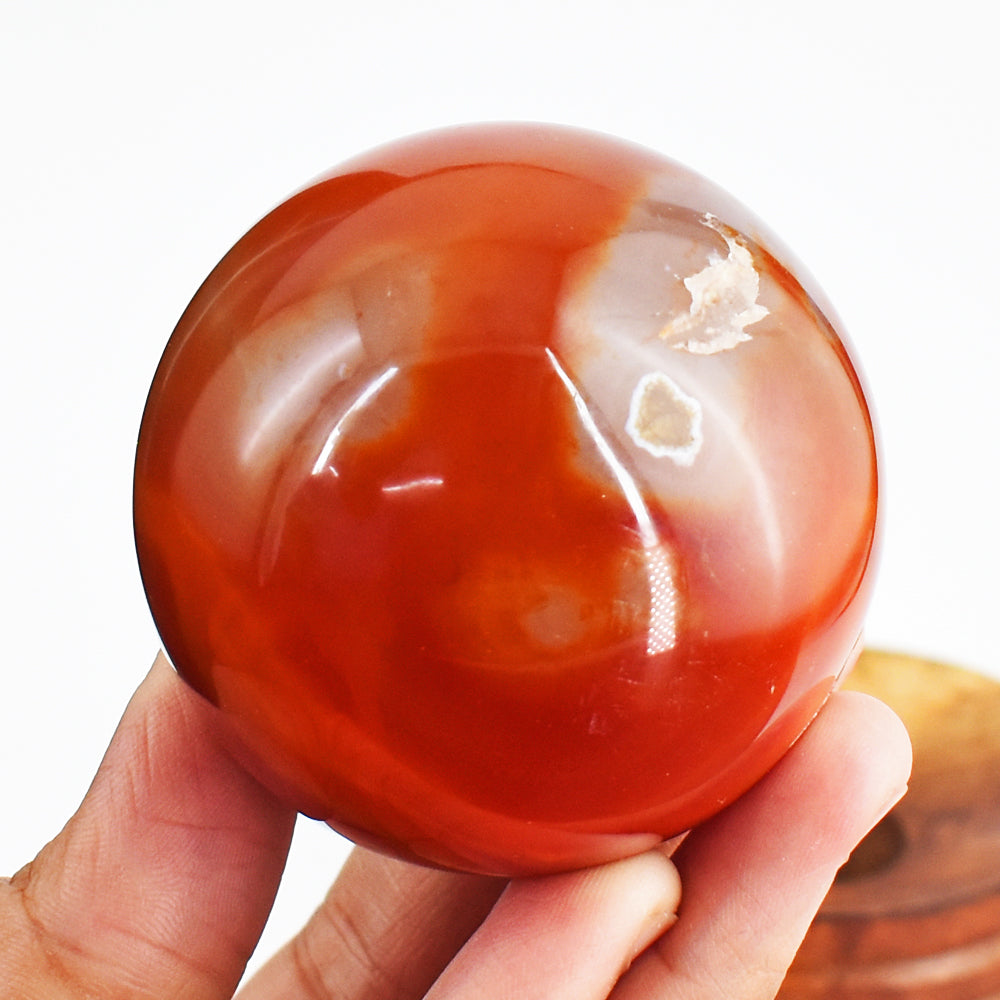 Awesome 1109.0 Cts Genuine Carnelian Crystal Specimen Gemstone Healing Sphere Awesome 1109.0 Cts Genuine Carnelian Crystal Specimen Gemstone Healing Sphere