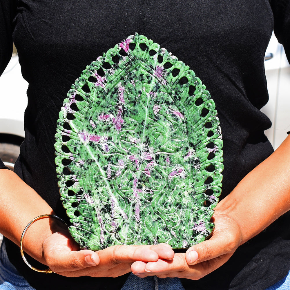 Stunning 13300.00 Cts  Genuine Ruby Zoisite Hand Carved Crystal Gemstone Carving Lord Ganesha Stunning 13300.00 Cts  Genuine Ruby Zoisite Hand Carved Crystal Gemstone Carving Lord Ganesha