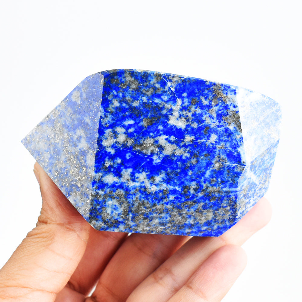 Genuine 1900.00 Cts Genuine Blue Lapis Lazuli Free Form Crystal Specimen Gemstone Tower Genuine 1900.00 Cts Genuine Blue Lapis Lazuli Free Form Crystal Specimen Gemstone Tower