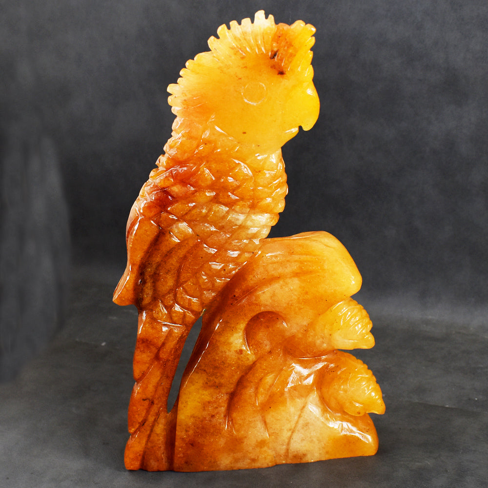 Gorgeous 5171.00 Cts Genuine Aventurine Hand Carved Crystal Gemstone Macaw Carving Gorgeous 5171.00 Cts Genuine Aventurine Hand Carved Crystal Gemstone Macaw Carving