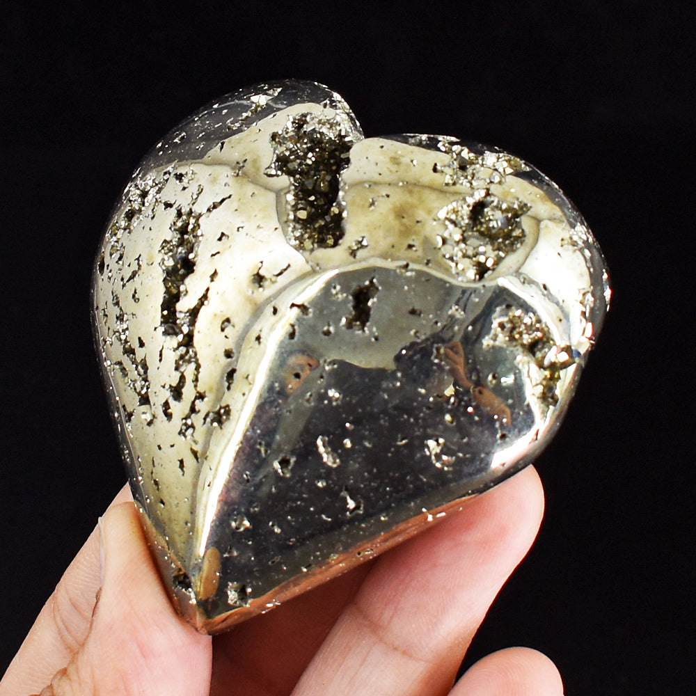 Gorgeous 900.00 Cts Genuine Pyrite Druzy Crystal Specimen Healing Gemstone Heart Gorgeous 900.00 Cts Genuine Pyrite Druzy Crystal Specimen Healing Gemstone Heart