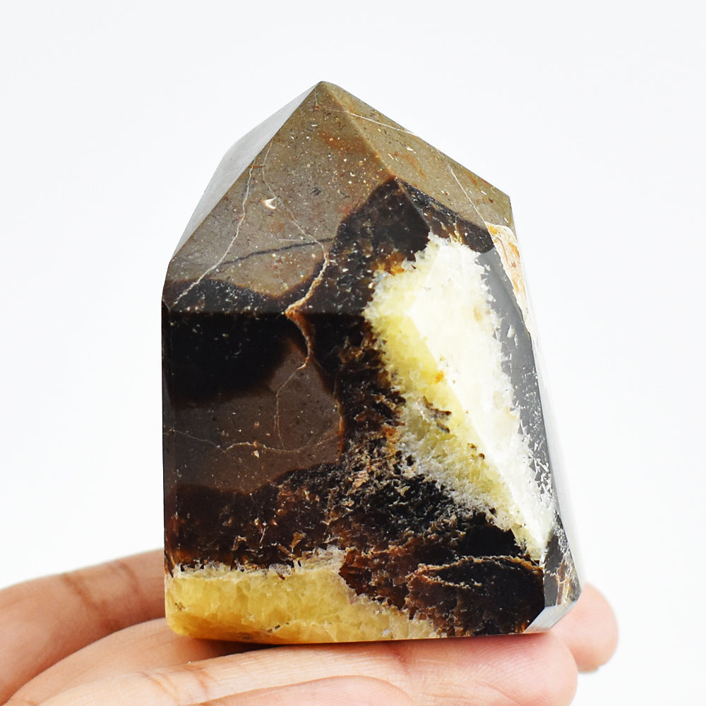 Natural 826.00 Cts Genuine Septarian Agate Free Form Crystal Specimen Gemstone Tower Natural 826.00 Cts Genuine Septarian Agate Free Form Crystal Specimen Gemstone Tower
