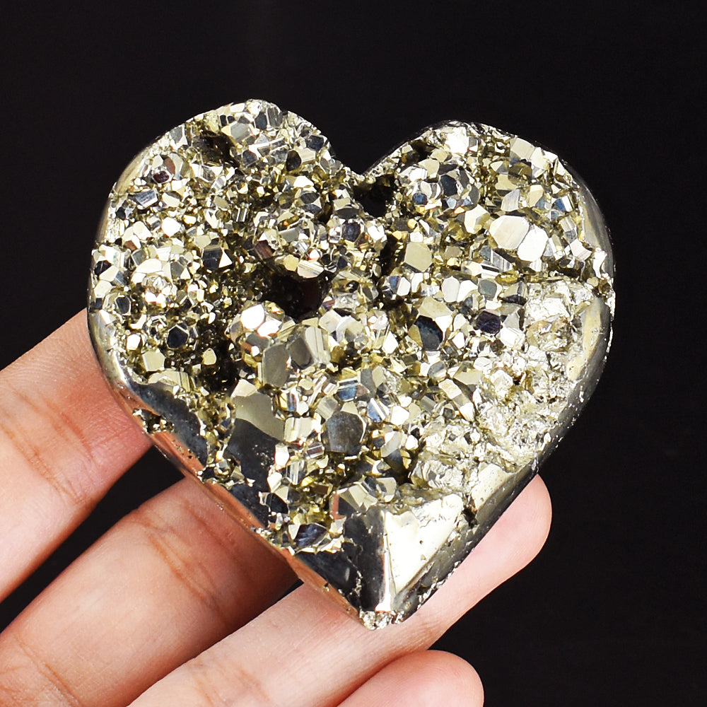 Gorgeous 900.00 Cts Genuine Pyrite Druzy Crystal Specimen Healing Gemstone Heart Gorgeous 900.00 Cts Genuine Pyrite Druzy Crystal Specimen Healing Gemstone Heart