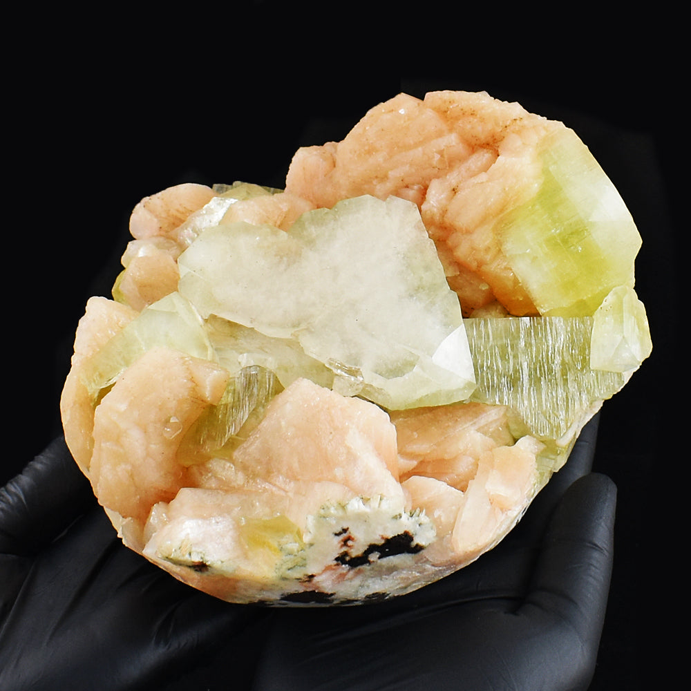 Beautiful 9155.00 Cts Genuine Apophyllite With Stilbite Crystal Specimen Gemstone Beautiful 9155.00 Cts Genuine Apophyllite With Stilbite Crystal Specimen Gemstone