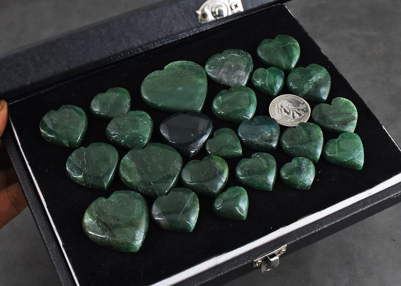 Natural  999.00 Cts Genuine Green Jade Untreated Gemstone Cabochon Heart Lot Natural  999.00 Cts Genuine Green Jade Untreated Gemstone Cabochon Heart Lot
