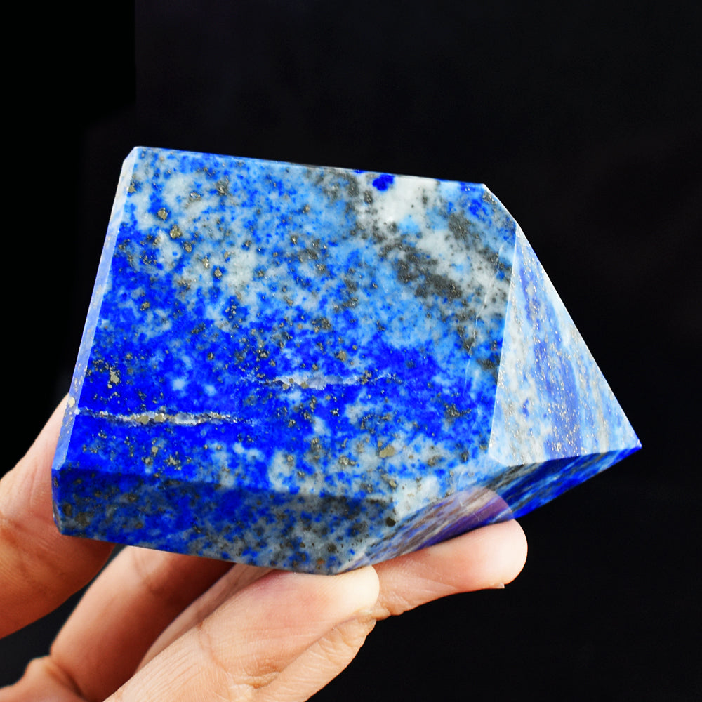 Exclusive 1408.00 Cts Genuine Lapis Lazuli Free Form Crystal Specimen Gemstone Tower Exclusive 1408.00 Cts Genuine Lapis Lazuli Free Form Crystal Specimen Gemstone Tower