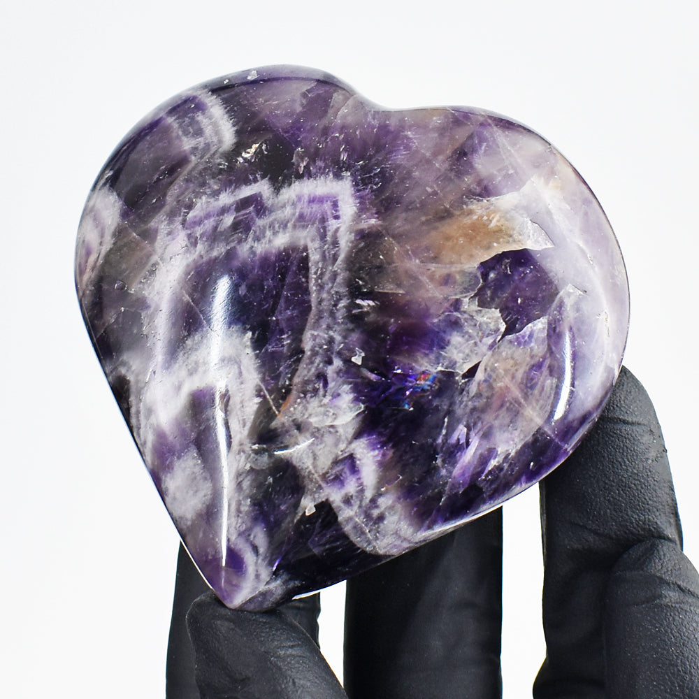 Amazing 737.00 Cts Genuine Chevron Amethyst Crystal Specimen Healing Gemstone Heart Amazing 737.00 Cts Genuine Chevron Amethyst Crystal Specimen Healing Gemstone Heart