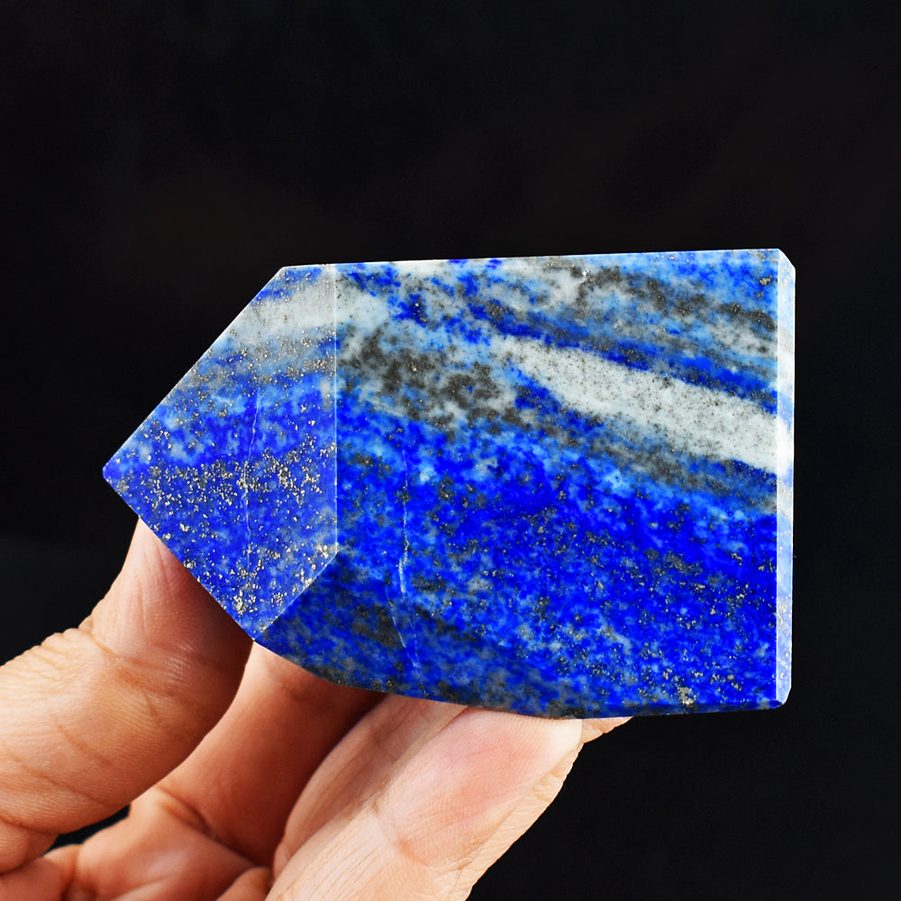 Exclusive 1408.00 Cts Genuine Lapis Lazuli Free Form Crystal Specimen Gemstone Tower Exclusive 1408.00 Cts Genuine Lapis Lazuli Free Form Crystal Specimen Gemstone Tower