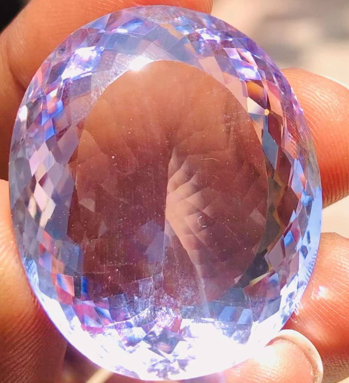 Beautiful 77.00 Cts Genuine Amethyst Faceted Loose Gemstone Beautiful 77.00 Cts Genuine Amethyst Faceted Loose Gemstone