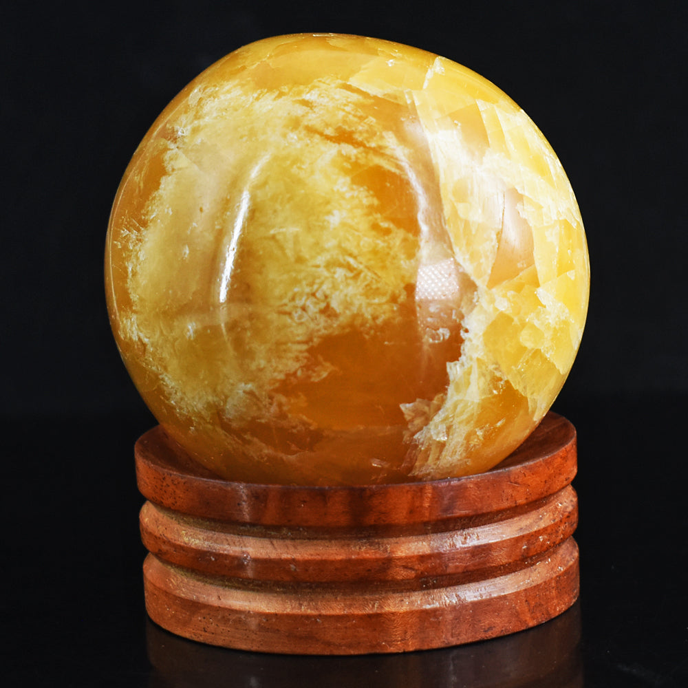 1476.00  Carats  Gorgeous  Genuine  Yellow  Calcite  Hand  Carved  Healing  Sphere 1476.00  Carats  Gorgeous  Genuine  Yellow  Calcite  Hand  Carved  Healing  Sphere