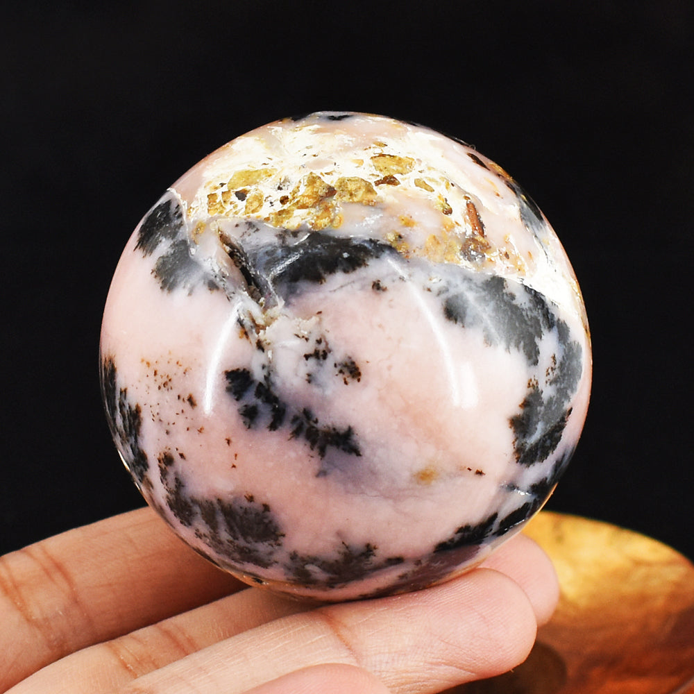 Beautiful 725.00 Cts Genuine Pink Opal Crystal Specimen Gemstone Healing Sphere Beautiful 725.00 Cts Genuine Pink Opal Crystal Specimen Gemstone Healing Sphere