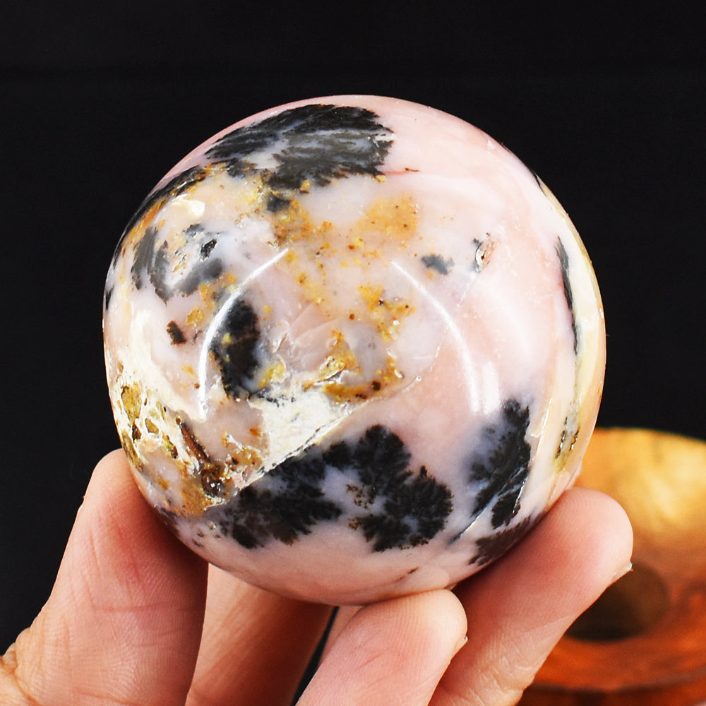 Beautiful 725.00 Cts Genuine Pink Opal Crystal Specimen Gemstone Healing Sphere Beautiful 725.00 Cts Genuine Pink Opal Crystal Specimen Gemstone Healing Sphere