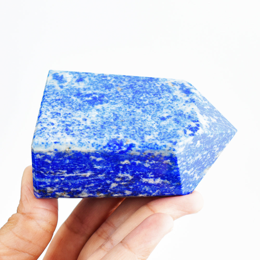Natural 1680.00 Cts Genuine Lapis Lazuli Gemstone Crystal Specimen Fre Form Tower Natural 1680.00 Cts Genuine Lapis Lazuli Gemstone Crystal Specimen Fre Form Tower