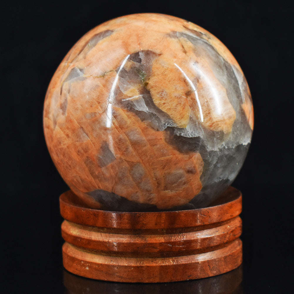 gemsmore:1682.00  Carats Natural Peach Moonstone Hand Carved Crystal Healing Ball gemsmore:1682.00  Carats Natural Peach Moonstone Hand Carved Crystal Healing Ball