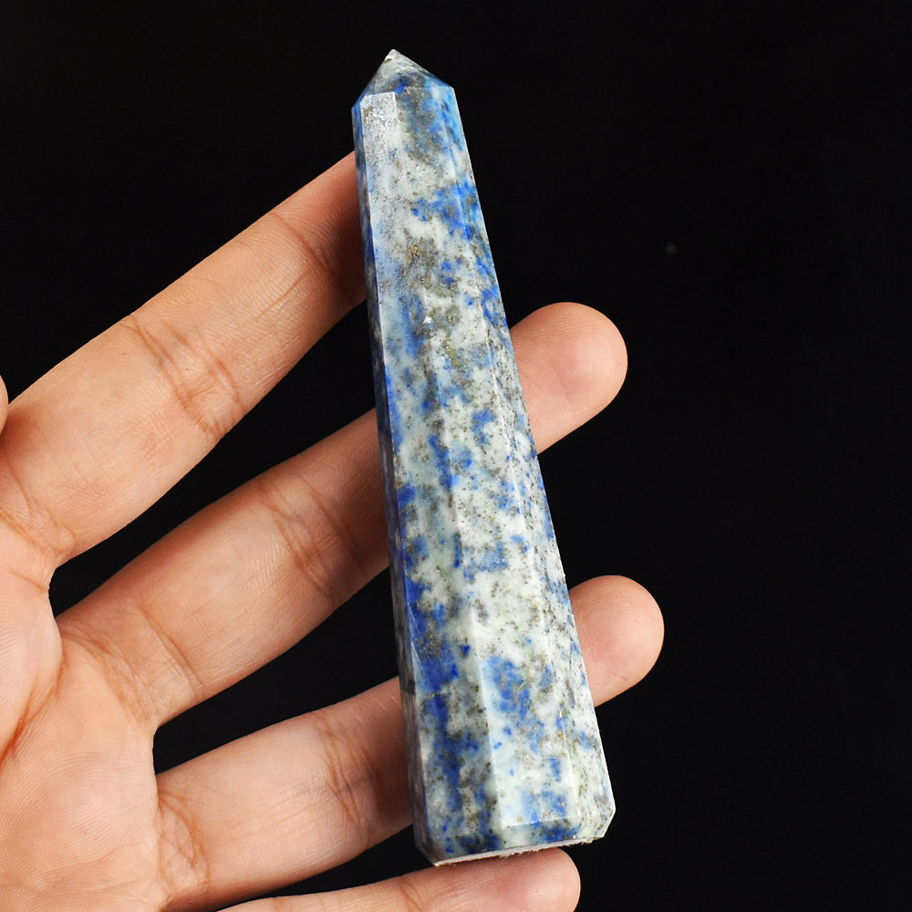 Craftsmen  384.00 Carats Genuine Lapis Lazuli Hand Carved  Healing Point Gemstone Carving Craftsmen  384.00 Carats Genuine Lapis Lazuli Hand Carved  Healing Point Gemstone Carving