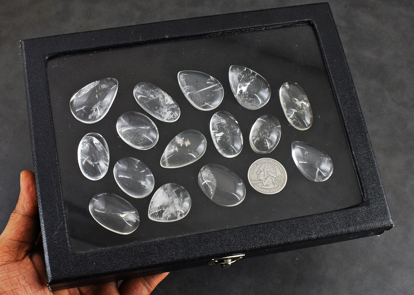 Natural 708.00  Carats  Genuine  White  Quartz Untreated  Gemstone Cabochon Lot Natural 708.00  Carats  Genuine  White  Quartz Untreated  Gemstone Cabochon Lot