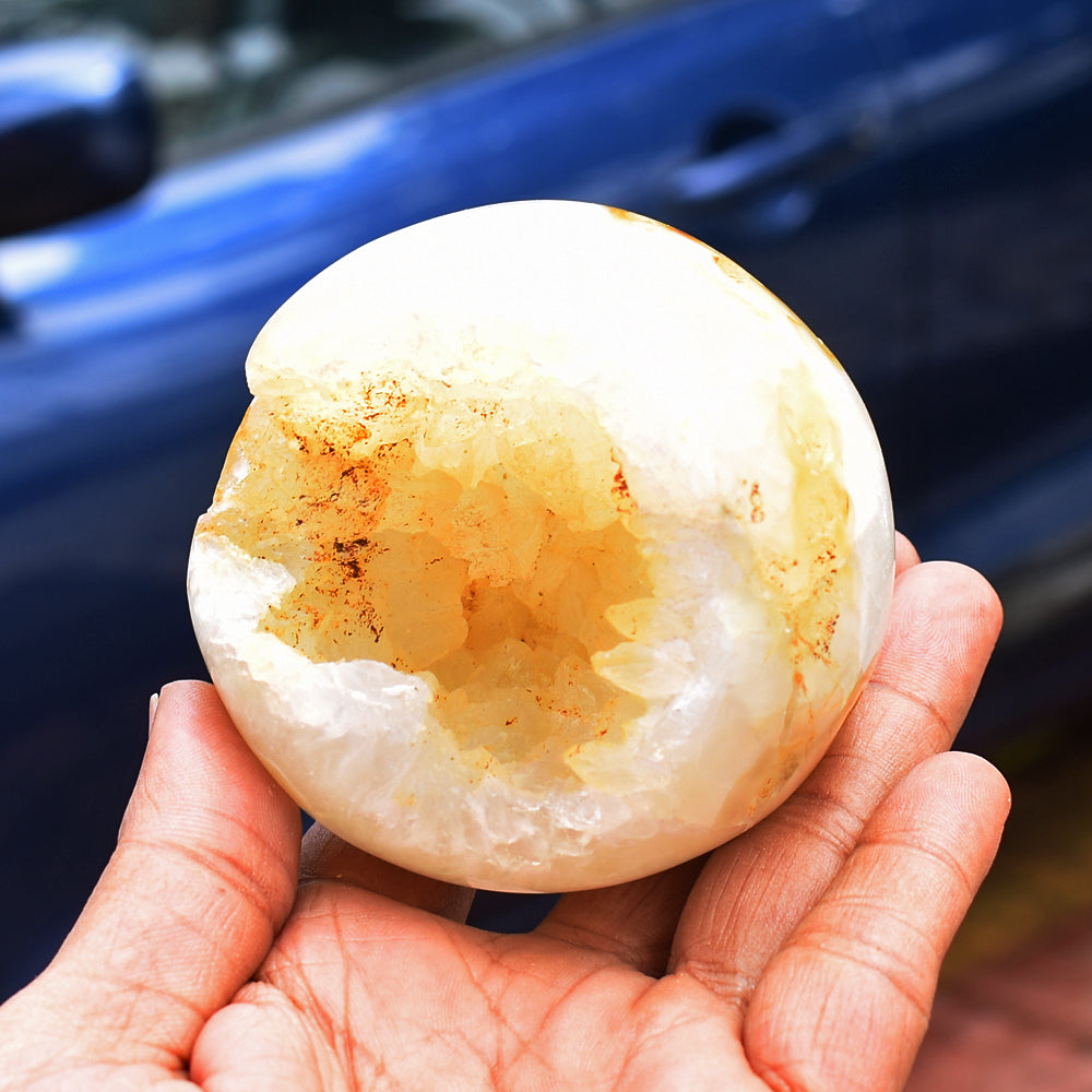 Beautiful  1886.00 Cts  Genuine Agate Druzy  Hand Carved Crystal Healing Sphere Gemstone Beautiful  1886.00 Cts  Genuine Agate Druzy  Hand Carved Crystal Healing Sphere Gemstone