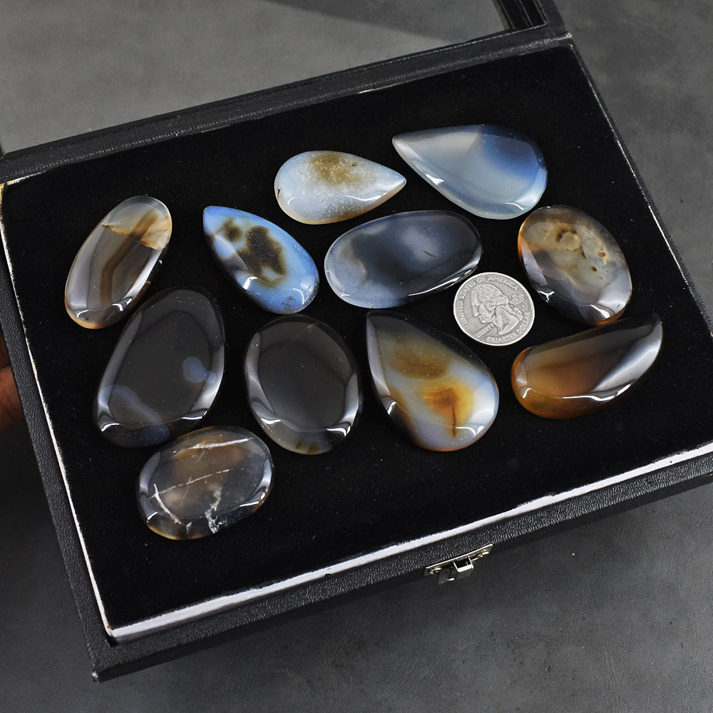 Amazing   840.00 Carats  Genuine Agate Untreated Gemstone Cabochon Lot Amazing   840.00 Carats  Genuine Agate Untreated Gemstone Cabochon Lot
