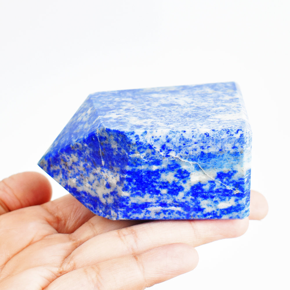 Artisian 1704.00 Cts Genuine Blue Lapis Lazuli Crystal Specimen Free Form Gemstone Tower Artisian 1704.00 Cts Genuine Blue Lapis Lazuli Crystal Specimen Free Form Gemstone Tower