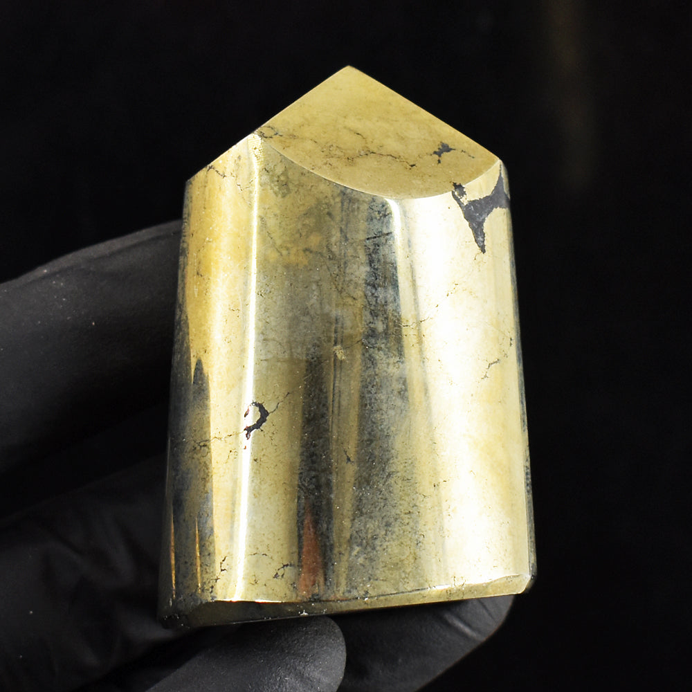 Craftsmen 775.00 Cts Genuine Golden Pyrite Crystal Specimen Gemstone Healing Point Craftsmen 775.00 Cts Genuine Golden Pyrite Crystal Specimen Gemstone Healing Point