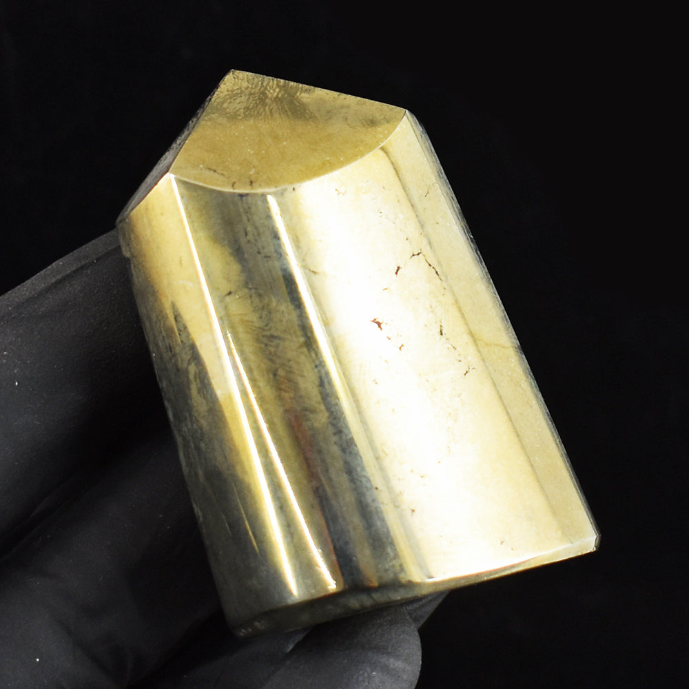 Craftsmen 775.00 Cts Genuine Golden Pyrite Crystal Specimen Gemstone Healing Point Craftsmen 775.00 Cts Genuine Golden Pyrite Crystal Specimen Gemstone Healing Point