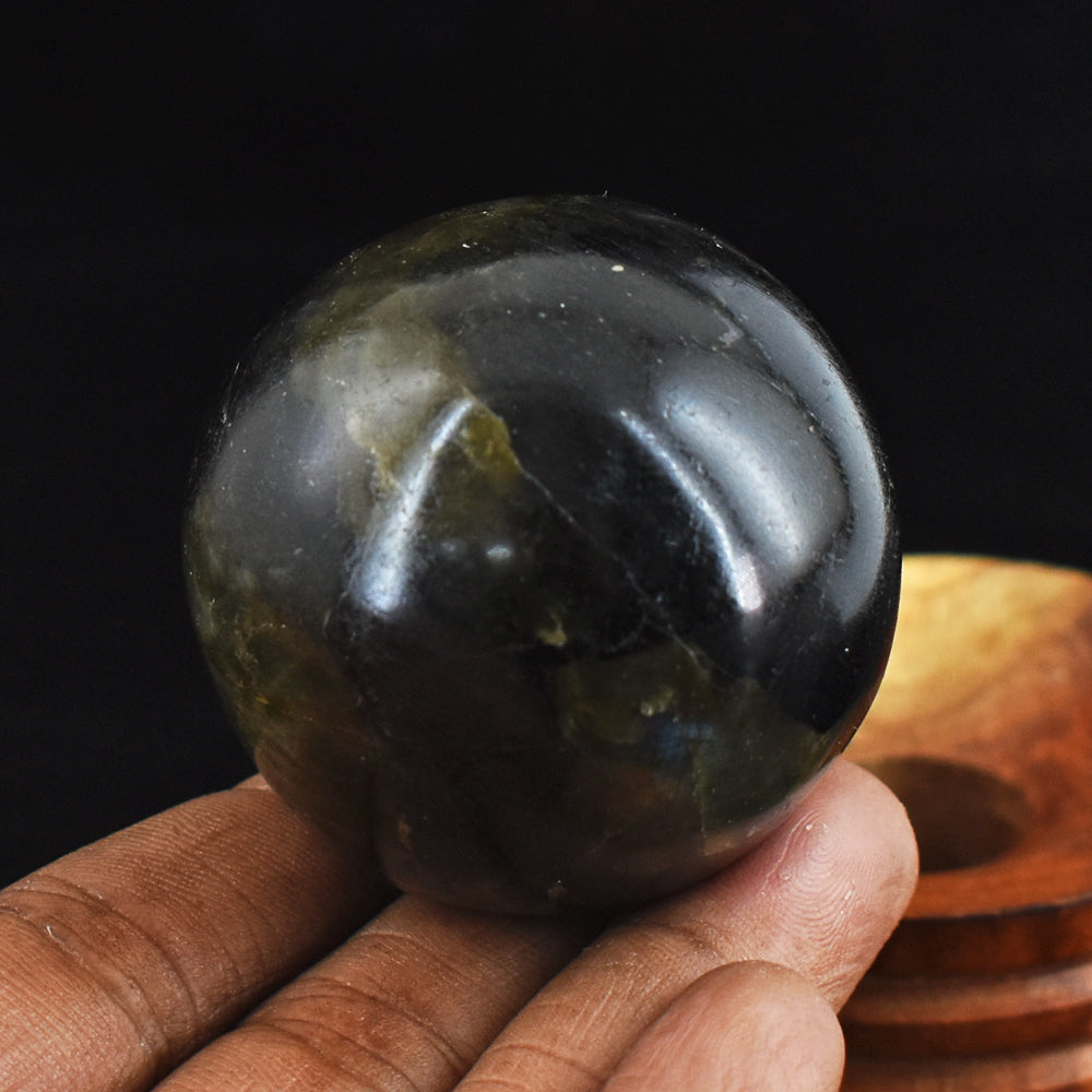 Blue Flash Labradorite 692.00 Cts Genuine Hand Carved  Crystal Healing Gemstone Sphere Blue Flash Labradorite 692.00 Cts Genuine Hand Carved  Crystal Healing Gemstone Sphere