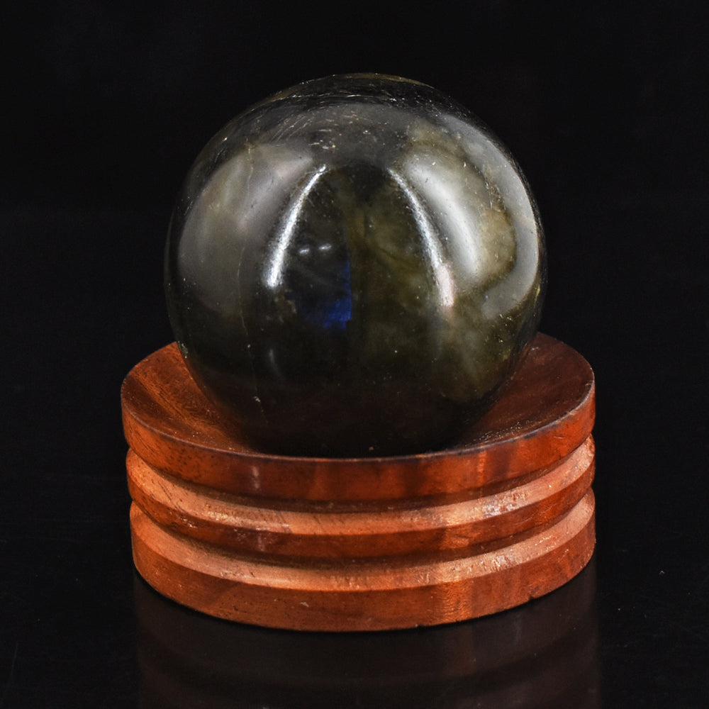 Blue Flash Labradorite 692.00 Cts Genuine Hand Carved  Crystal Healing Gemstone Sphere Blue Flash Labradorite 692.00 Cts Genuine Hand Carved  Crystal Healing Gemstone Sphere