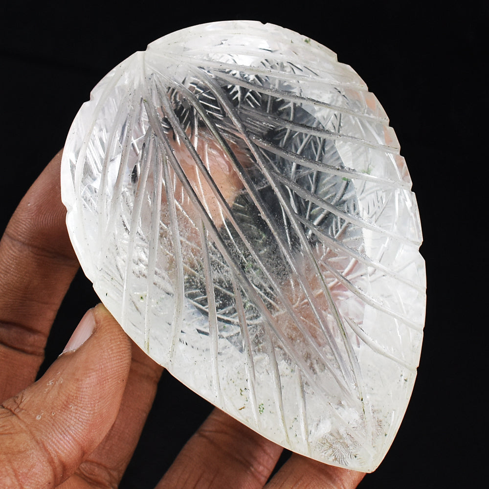 Fancy 1278.00 Cts White Quartz Hand Carved Genuine Crystal Gemstone Mughal Carved Cabochon Fancy 1278.00 Cts White Quartz Hand Carved Genuine Crystal Gemstone Mughal Carved Cabochon