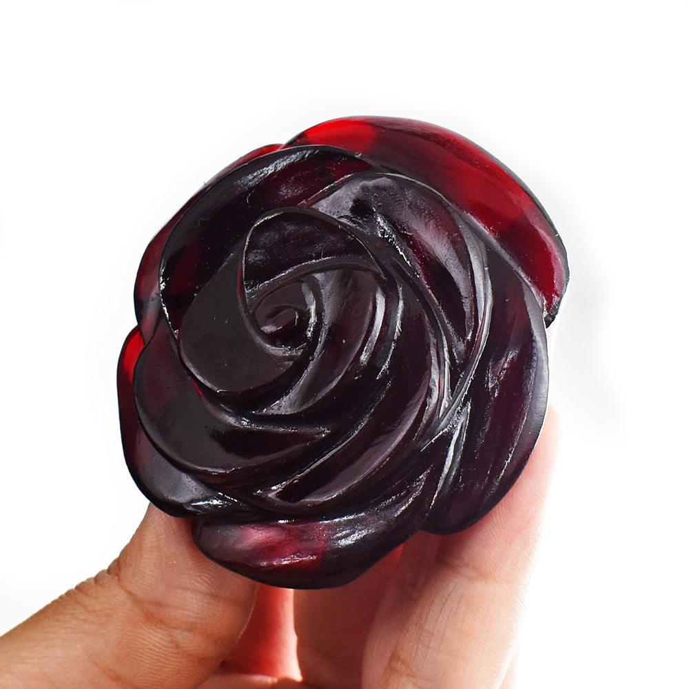 Genuine  447.00 Carats  Natural  Onyx  Hand  Carved Crystal  Rose Flower Gemstone Carving Genuine  447.00 Carats  Natural  Onyx  Hand  Carved Crystal  Rose Flower Gemstone Carving