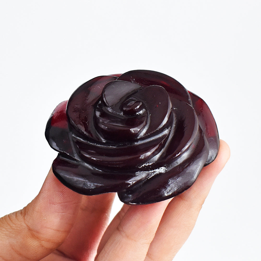 Genuine  447.00 Carats  Natural  Onyx  Hand  Carved Crystal  Rose Flower Gemstone Carving Genuine  447.00 Carats  Natural  Onyx  Hand  Carved Crystal  Rose Flower Gemstone Carving