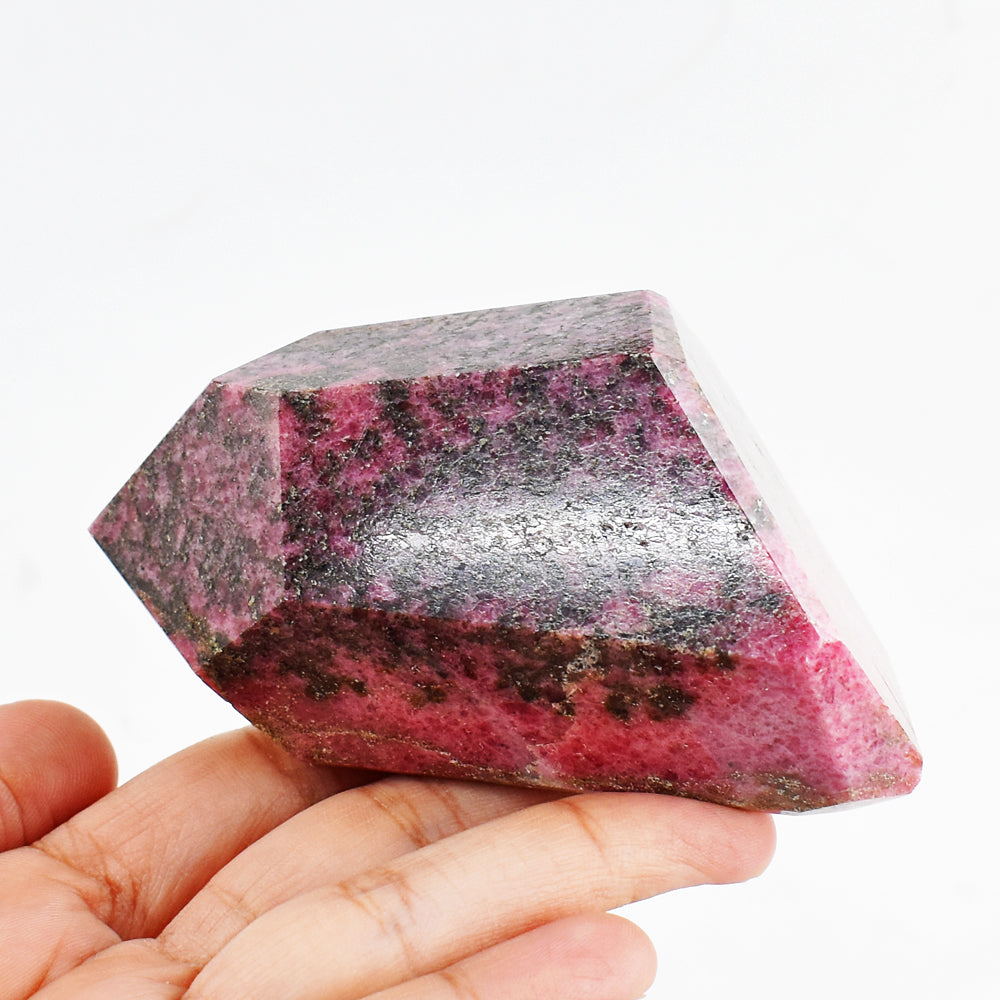 Artisian 1864.00 Cts Genuine Rhodonite Free Form Crystal Specimen Gemstone Tower Artisian 1864.00 Cts Genuine Rhodonite Free Form Crystal Specimen Gemstone Tower