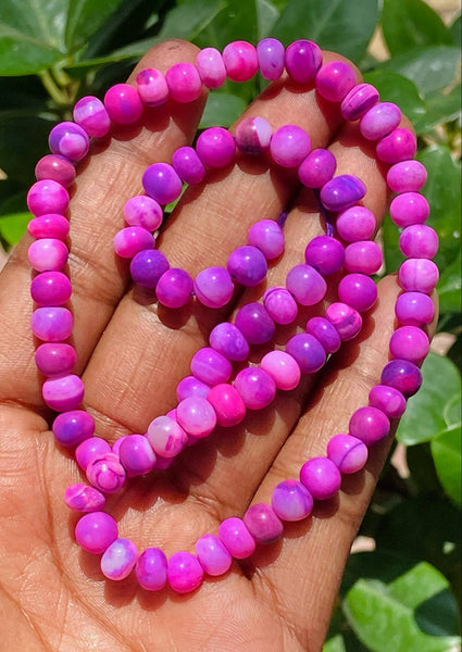 Beautiful 91.00 Cts Genuine Teracota Opal Beads Strand