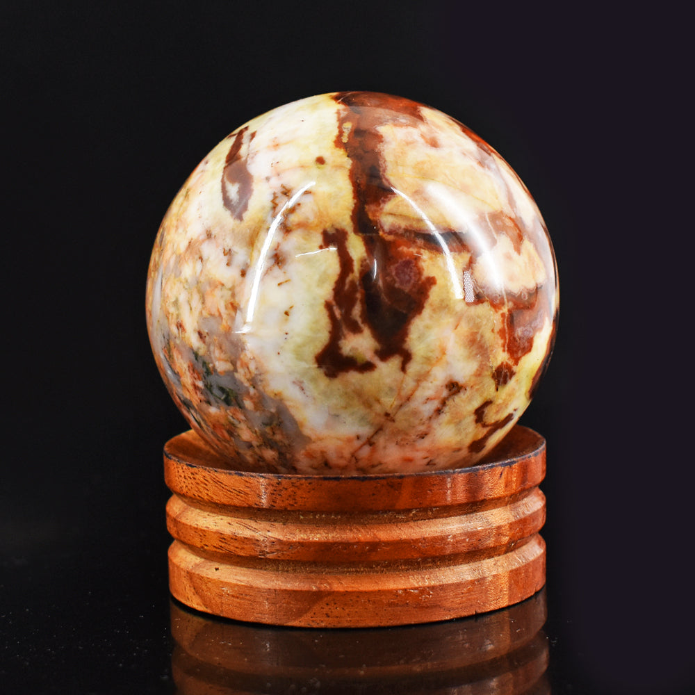 Beautiful  1507.00  Cts Genuine American Picture Jasper Hand Carved  Crystal  Healing Sphere Beautiful  1507.00  Cts Genuine American Picture Jasper Hand Carved  Crystal  Healing Sphere