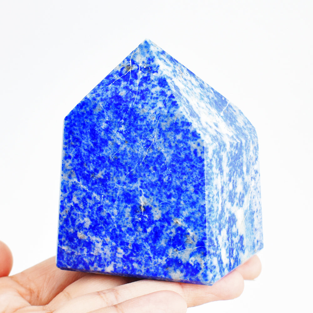 Artisian 1704.00 Cts Genuine Blue Lapis Lazuli Crystal Specimen Free Form Gemstone Tower Artisian 1704.00 Cts Genuine Blue Lapis Lazuli Crystal Specimen Free Form Gemstone Tower
