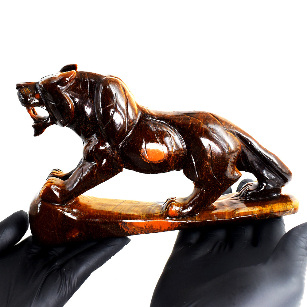 Beautiful 3682.00 Carats Genuine Tiger Eye Hand Carved Gemstone Crystal Lion Carving Beautiful 3682.00 Carats Genuine Tiger Eye Hand Carved Gemstone Crystal Lion Carving