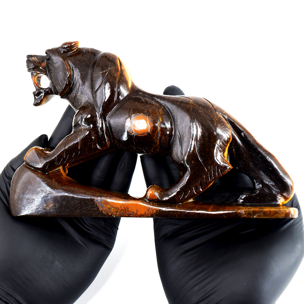 Beautiful 3682.00 Carats Genuine Tiger Eye Hand Carved Gemstone Crystal Lion Carving Beautiful 3682.00 Carats Genuine Tiger Eye Hand Carved Gemstone Crystal Lion Carving