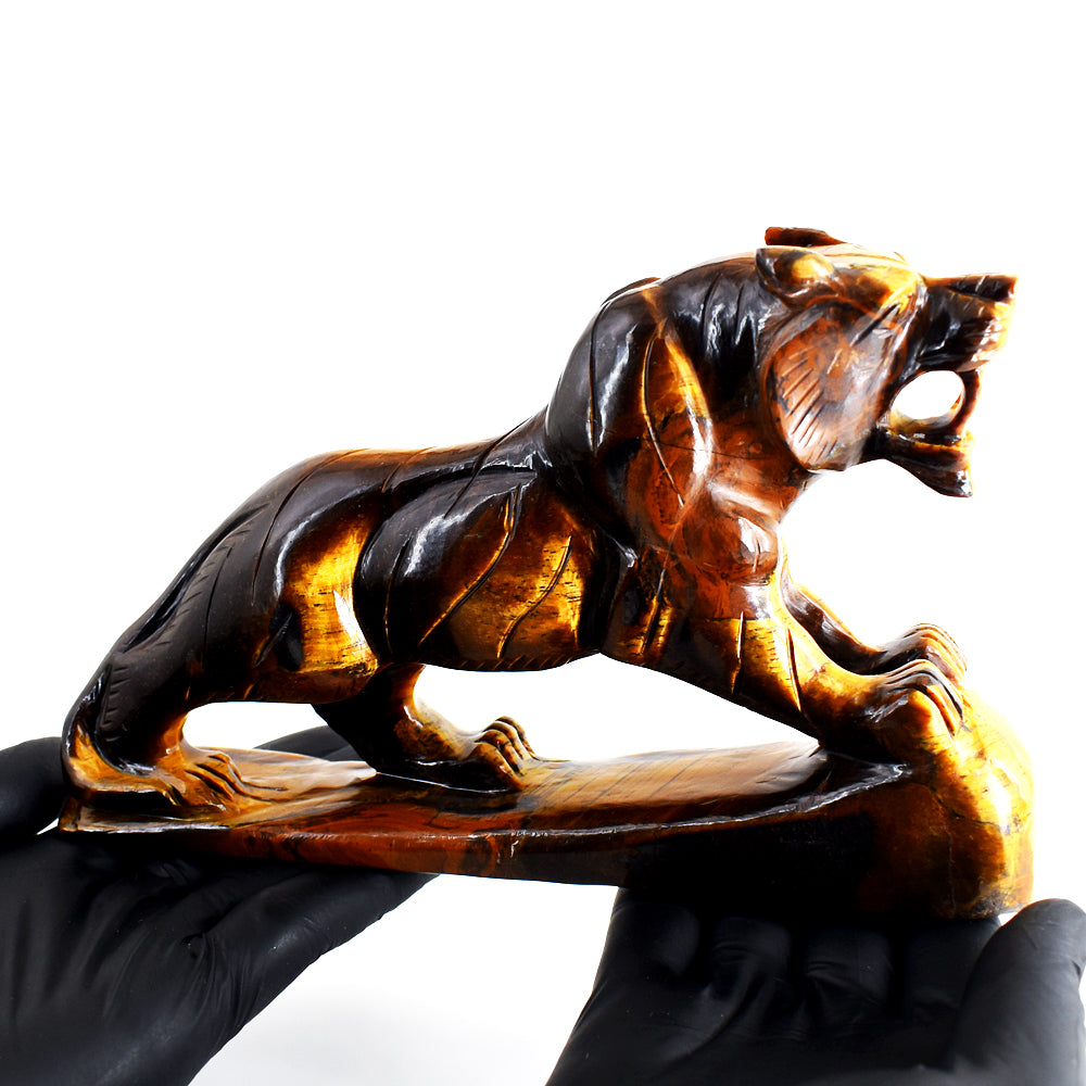 Beautiful 3682.00 Carats Genuine Tiger Eye Hand Carved Gemstone Crystal Lion Carving Beautiful 3682.00 Carats Genuine Tiger Eye Hand Carved Gemstone Crystal Lion Carving