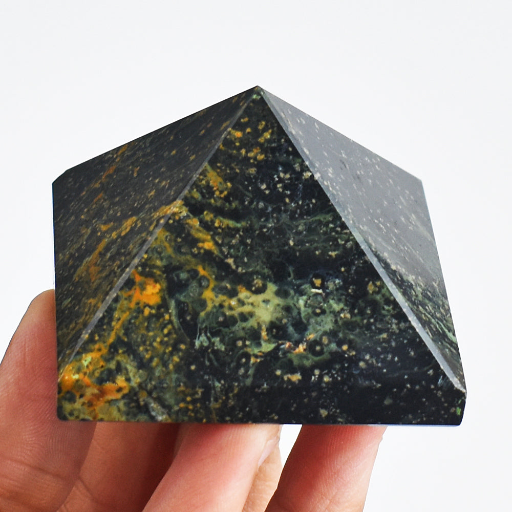 Genuine 610.00 Cts Genuine Kambaba Jasper  Hand Carved  Healing  Pyramid Gemstone Genuine 610.00 Cts Genuine Kambaba Jasper  Hand Carved  Healing  Pyramid Gemstone