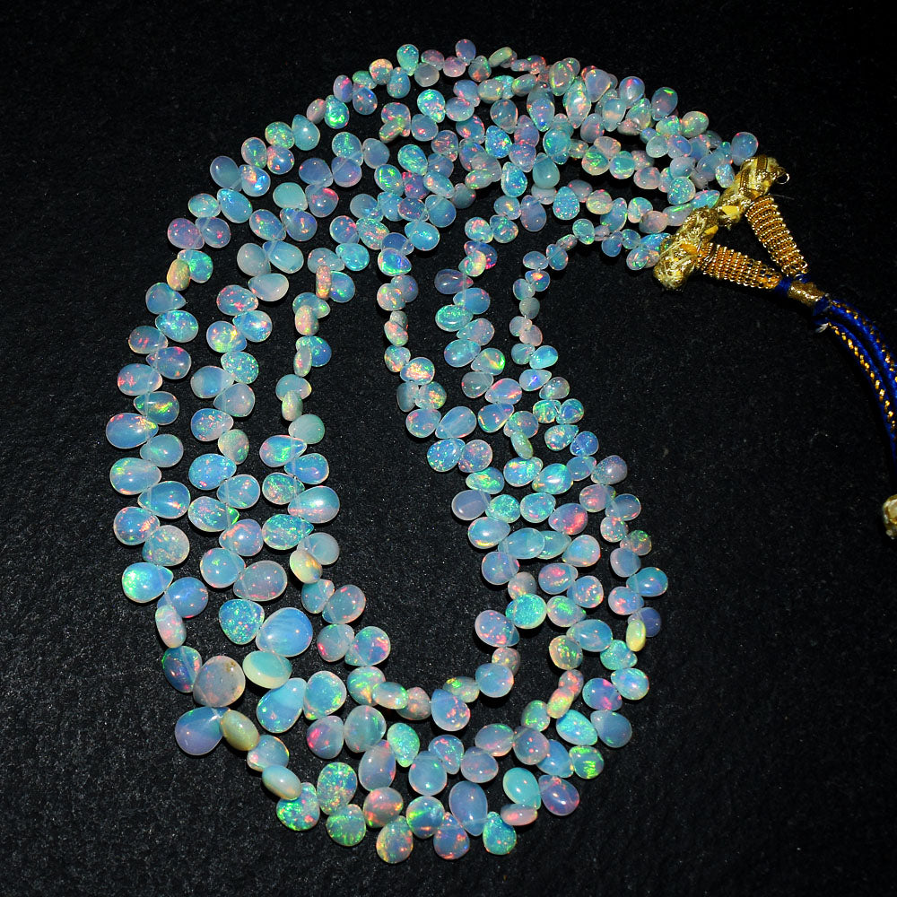 Mega Sale - 100% Awesome 208.00 Cts Genuine Ethiopian Opal Beads Necklace Mega Sale - 100% Awesome 208.00 Cts Genuine Ethiopian Opal Beads Necklace