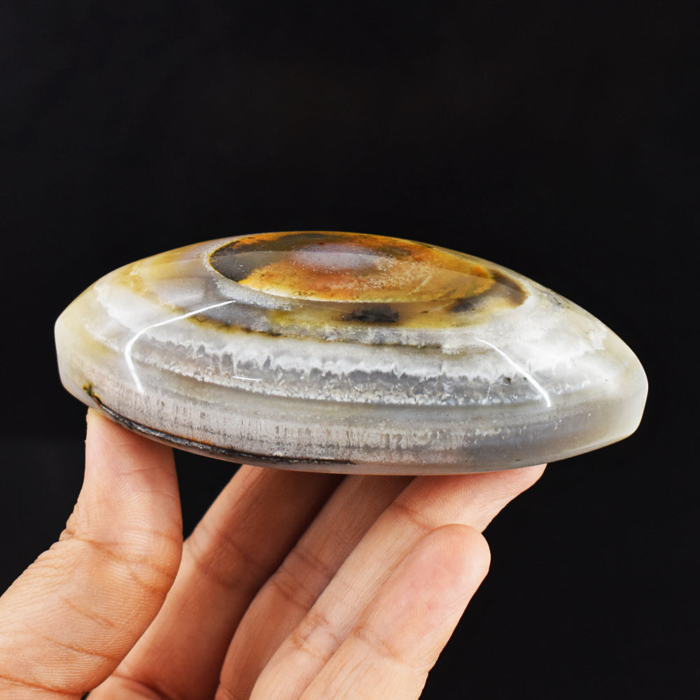 Amazing 740.00 Cts Genuine Agate Evil Eye Crystal Specimen Healing Gemstone Amazing 740.00 Cts Genuine Agate Evil Eye Crystal Specimen Healing Gemstone