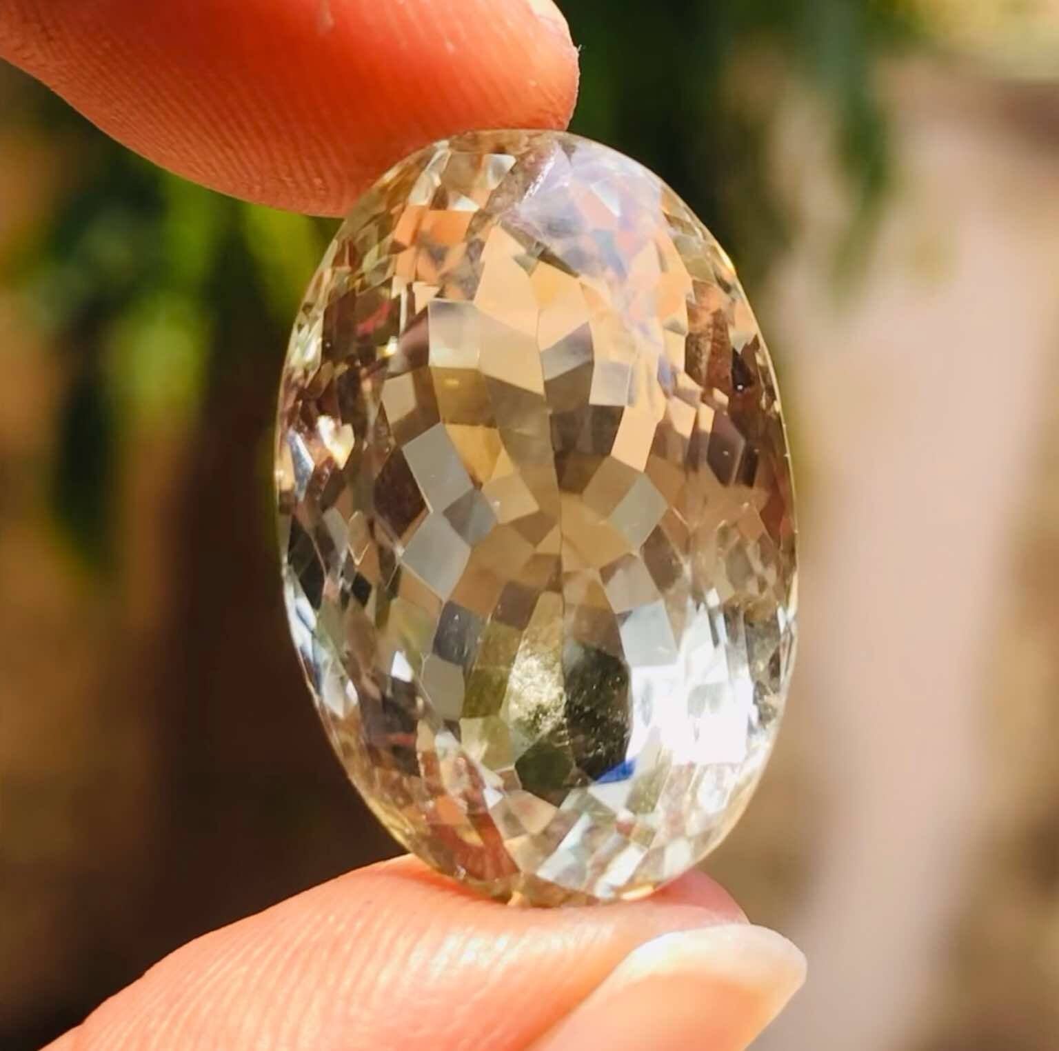 Amazing 29.00 Cts Genuine Prasiolite Faceted Loose Gemstone Amazing 29.00 Cts Genuine Prasiolite Faceted Loose Gemstone