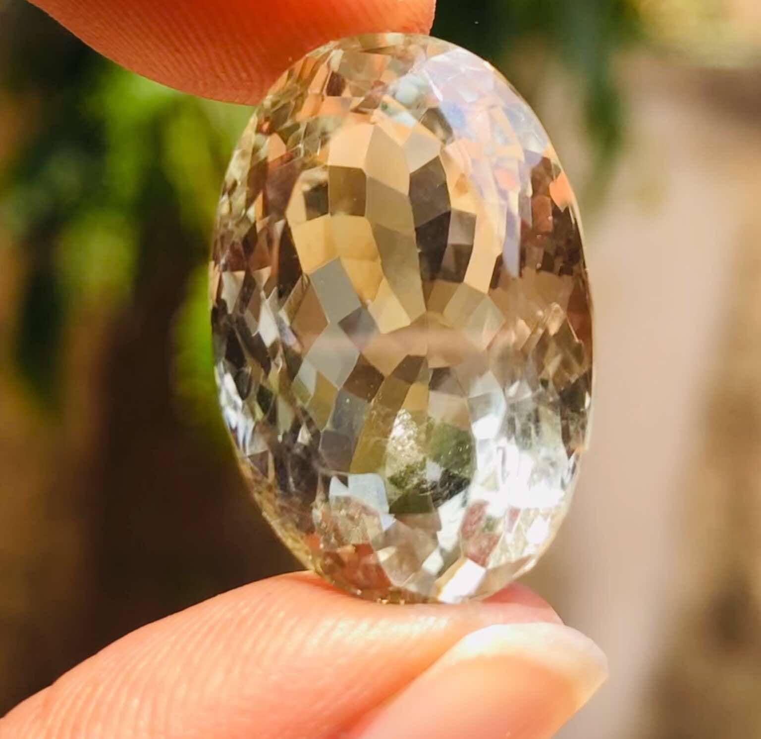 Amazing 29.00 Cts Genuine Prasiolite Faceted Loose Gemstone Amazing 29.00 Cts Genuine Prasiolite Faceted Loose Gemstone