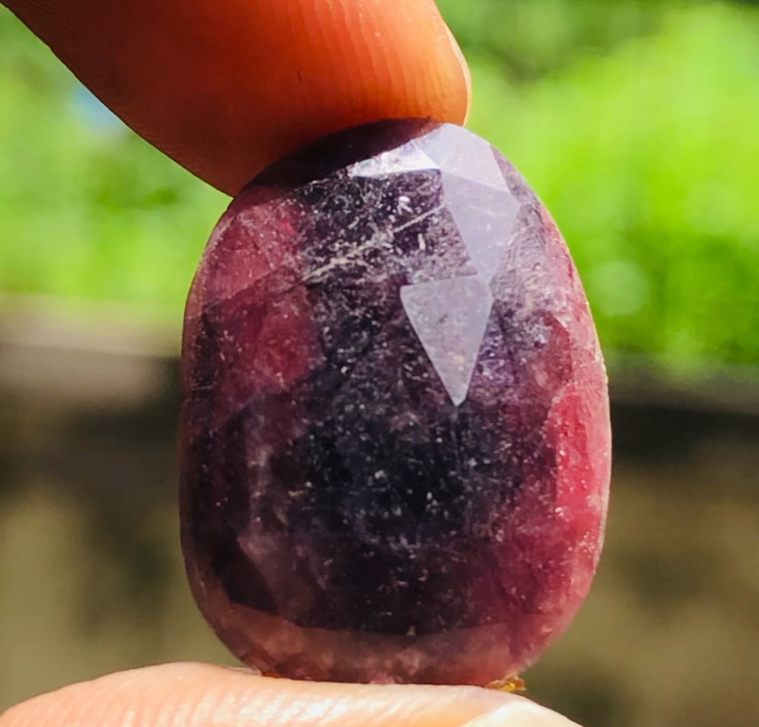 Untreated 19.00 Cts Genuine Ruby Faceted Loose Gemstone Untreated 19.00 Cts Genuine Ruby Faceted Loose Gemstone