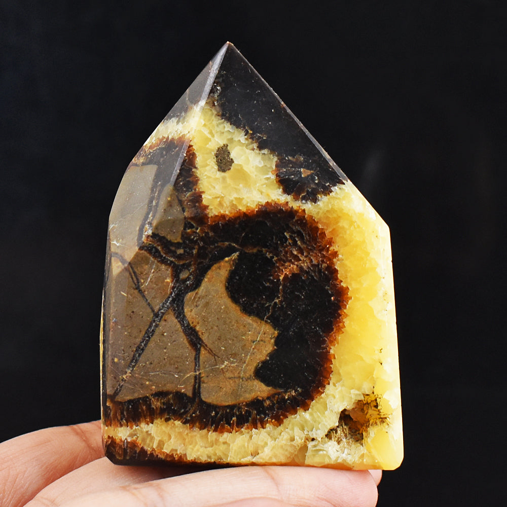 Beautiful 1375.00 Cts Genuine Septarian Agate Free Form Crystal Specimen Gemstone Tower Beautiful 1375.00 Cts Genuine Septarian Agate Free Form Crystal Specimen Gemstone Tower