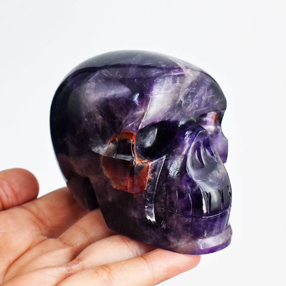 Amazing  2184.00 Carats  Genuine Amethyst Hand Carved Crystal Skull  Gemstone  Carving Amazing  2184.00 Carats  Genuine Amethyst Hand Carved Crystal Skull  Gemstone  Carving