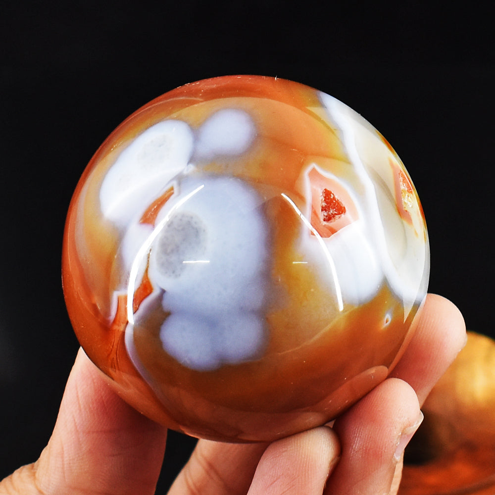 Natural 1112.00 Cts Genuine Carnelian Crystal Specimen Gemstone Healing Sphere Natural 1112.00 Cts Genuine Carnelian Crystal Specimen Gemstone Healing Sphere