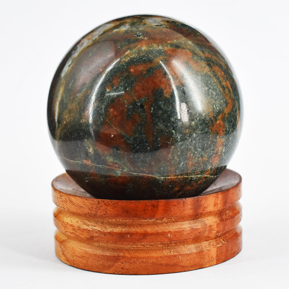 Natural  1628.00  Cts  Genuine  Forest  Jasper  Hand Carved Healing Sphere Natural  1628.00  Cts  Genuine  Forest  Jasper  Hand Carved Healing Sphere