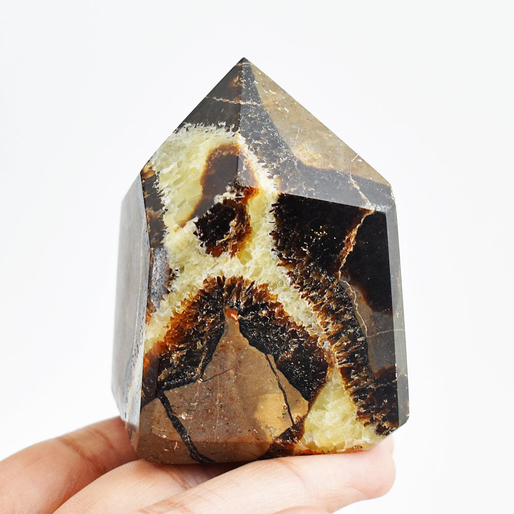 Exclusive 1172.00 Cts Genuine Septarian Agate Free Form Crystal Specimen Healing Gemstone Tower Exclusive 1172.00 Cts Genuine Septarian Agate Free Form Crystal Specimen Healing Gemstone Tower