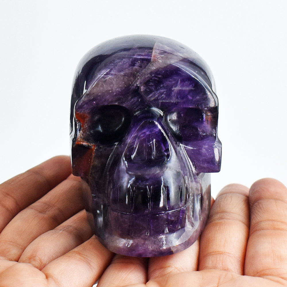 Amazing  2184.00 Carats  Genuine Amethyst Hand Carved Crystal Skull  Gemstone  Carving Amazing  2184.00 Carats  Genuine Amethyst Hand Carved Crystal Skull  Gemstone  Carving